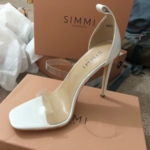 Simmi Medusa White Snake spring Heels